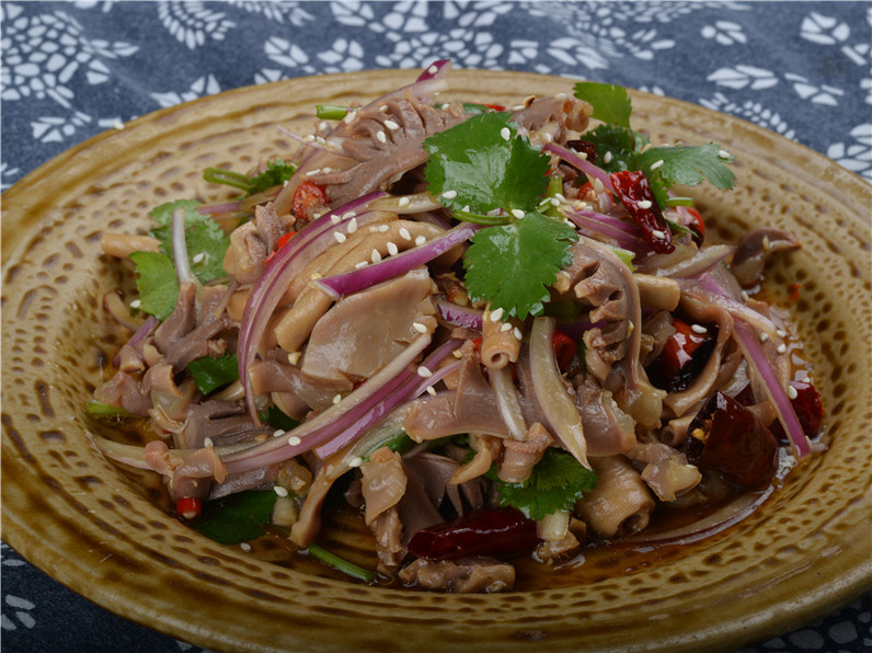 鲜脚鸡杂鲜椒味